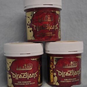 la riche poppy red color hair dye directions sealed jar tub semi-permanent 88mL